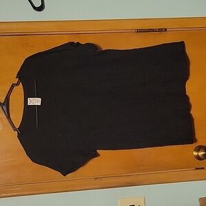 Faded glory size xxl/20 black lace overlay tee shirt material for shirt